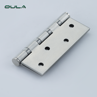 Charnière de porte robuste OULA B4330 à roulement à billes 4 paires, design moderne, ouverture à 180 degrés, en fer, zinc et plastique électroplaqué, vente en gros