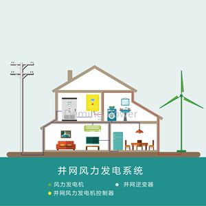 Contrôleur d'éolienne Dm 5 kW 10 kW raccordé au réseau avec affichage et arrêt d'urgence - Product Image 2