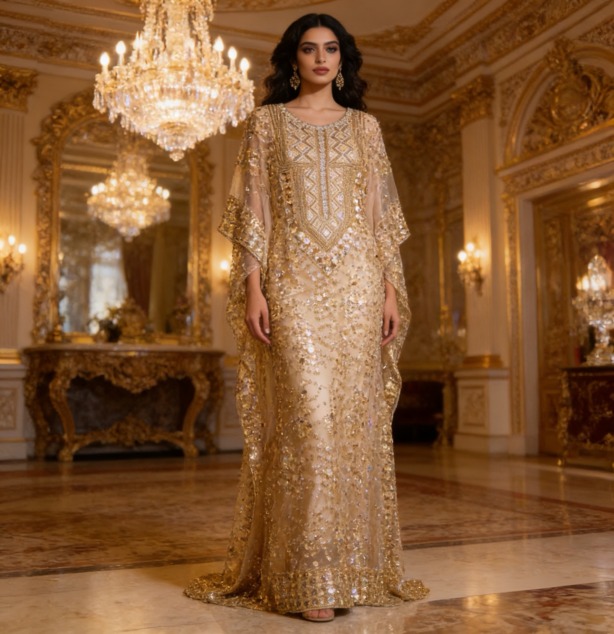 slim fit dress slacks Ruched Armor Gown | Liylah main image 0
