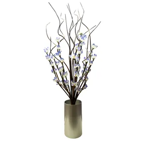 Lampe d'arbre lumineuse de nuit de décor à la maison lumière LED de Noël fleurs led créatives lumières ou prise d'adaptateur