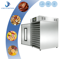 Stiltegevoelige Premium 10-bakjes Mini Fruitdroger Dehydrator - Gemakkelijk te reinigen roestvrijstalen bakjes - Laag geluidsniveau - Ruihong FDM300-10