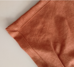 100% ผ้าลินินแท้สีเบอร์กันดีสำหรับงานแต่งงานขายส่ง - Product Image 2