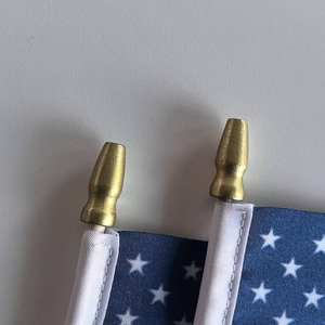 أعلام ورقية مخصصة بالجملة، أعلام صغيرة شخصية عتيقة الطراز محمولة باليد مع عصي بلاستيكية - Product Image 2