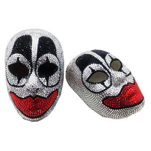 Hongliang Fiesta <span class=keywords><strong>de</strong></span> Halloween Diamante <span class=keywords><strong>MOMO</strong></span> Máscara Fabricante Cara <span class=keywords><strong>de</strong></span> terror Diamantes <span class=keywords><strong>de</strong></span> imitación Máscara <span class=keywords><strong>de</strong></span> payaso para vestido unisex - Product Image 1