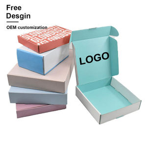 卸売カスタム印刷段ボールエクスプレスギフトクラフト包装メーラー段ボール配送ボックスロゴ付き - Product Image 4