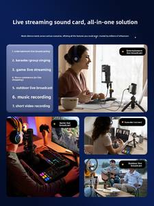 COMICA C1 Carte <span class=keywords><strong>son</strong></span> pour téléphone portable et ordinateur, idéale pour le chant, le streaming en direct, le karaoké, les animateurs, l'extérieur, nouveau modèle 2023, multi-canaux - Product Image 5