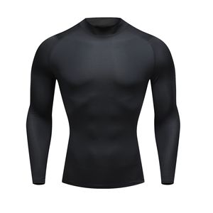 <span class=keywords><strong>Magliette</strong></span> a Compressione ad Asciugatura Rapida per Uomo, Multicolore, Maniche <span class=keywords><strong>Lunghe</strong></span> per Corsa, Strato Base ad Alta Elasticità per Allenamento - Product Image 2