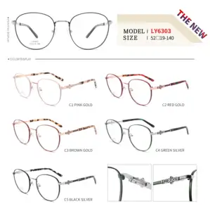 2024 TOP New Metal Men Women Acetate Eyeglasses High Quality Wholesale Optical Glasses Frame Custom Logo