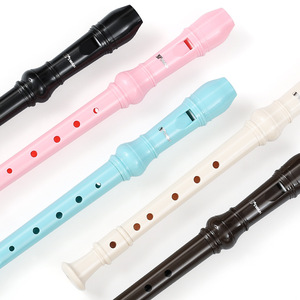Flauta Dulce Soprano para Niños <span class=keywords><strong>Principiantes</strong></span>, Estilo Barroco, Clave Do, con Limpiador, Apoyo para el Pulgar, Natural, Aprobado para la Escuela - Product Image 4
