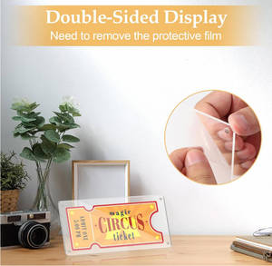 Fabriek Groothandel Doorzichtig Acryl <span class=keywords><strong>Display</strong></span> Dubbelzijdig <span class=keywords><strong>Ticket</strong></span> Stomp Vitrine Voor Thuis - Product Image 3