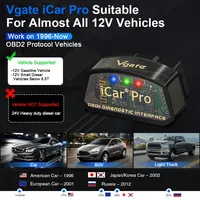 Outil de diagnostic automobile Vgate ICar Pro ELM327 V2.3 OBD 2 OBD2, WIFI Bluetooth 4.0 pour IOS, outil de scan ODB2, scanner automobile PK ELM 327 V1.5