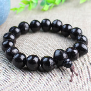 Bodhi Seed <b>Soapberry</b> Bracelet 16 Beads Ball Shape Ethnic Style Buddhist Prayer Beads Unisex Everyday Wear Jewelry - Product Image 4