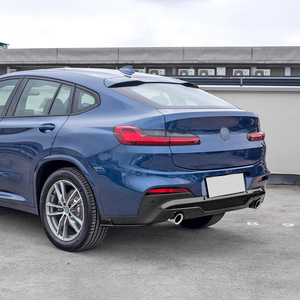 Bmw X4 G02 M Sport 2018 2021 Rear Corner Decals Piano Black Carbon Fiber Texture Adhesive Weather Shields Car Window - Product Image 1