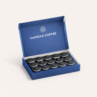 Caja de Cápsulas de Café con Cajón Deslizable de Papel Ecológico de Grado Alimenticio Personalizada, Caja Rígida para Cápsulas de Café