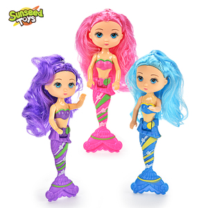 Muñeca Princesa <span class=keywords><strong>Sirena</strong></span> Mini <span class=keywords><strong>de</strong></span> 6 Pulgadas, Marioneta <span class=keywords><strong>de</strong></span> Dedo <span class=keywords><strong>de</strong></span> la Sirenita, Juguete <span class=keywords><strong>de</strong></span> Vestir para Niñas, Plástico SUNSEED - Product Image 2