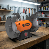 Meuleuse d'établi 350W 150mm, moteur à induction à faible bruit et faibles vibrations, meuleuse de bureau certifiée CE pour atelier