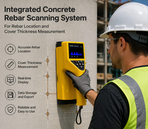 Detector Digital Portátil de Barras de Acero para Estructuras de Hormigón de Grado Industrial, Instrumento Inteligente de Medición NDT, Medición en Milímetros - Product Image 5