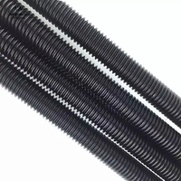 Pengikat seng berlapis penuh benang batang karbon baja putih/kuning/hitam 4.8/8.8 kelas HDG 1m 2m 3m panjang