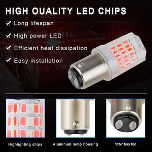 หลอดไฟ LED LELANPU รุ่น 7443 สำหรับไฟเลี้ยว รุ่น 3157 รุ่น <span class=keywords><strong>1156</strong></span> P21W/1157 P21/5W สำหรับรถยนต์ทั่วไป - Product Image 3