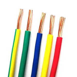 UL1569 Single Core PVC Solid Stranded Copper Wire 14 16 18 20 AWG 300V PVC Insulated Electrical Cable Wire