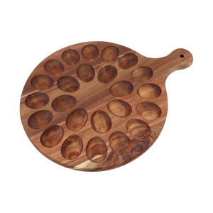 ถาดใส่ไข่มีช่อง24ช่อง,ถาดใส่ไข่ปีศาจสำหรับเชฟอีสเตอร์ทำจากไม้ - Product Image 4