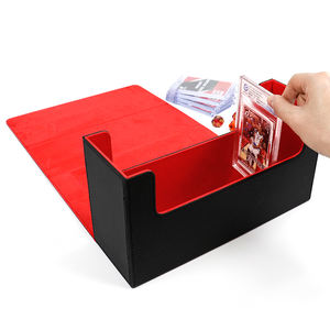 กล่องเก็บการ์ดแบบพับได้ หนัง PU คุณภาพพรีเมียม พร้อมแม่เหล็ก สำหรับการ์ด Magic/Yugioh/TCG บรรจุภัณฑ์สำหรับการ์ดเกรด น้ำหนัก 5 กก. - Product Image 3
