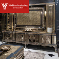 Canapé en tissu pour salon de villa, ensemble de canapés, mobilier sculpté en bois massif néoclassique, canapé de style français