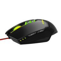Torich Mouse Berkabel Ergonomis, 7 Tombol Tetikus Optik 4 Level DPI Dapat Disesuaikan, 7 Warna RGB LED Lampu Pernapasan Cocok untuk Notebook PC