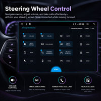 Autoradio Android universel 9 pouces avec écran OLED, interface utilisateur et logo personnalisés, CarPlay sans fil, Android Auto, lecteur multimédia automobile OEM/ODM