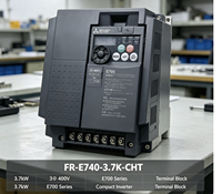 Inverter VFD DC-AC Mitsubishi 3.7KW FR-E740-3.7K-CHT Tiga Drive AC 380V 9.5A Kontrol Vektor Desain Kompak IP20 untuk Motor CE