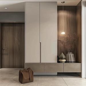 Armoire sur mesure haut de gamme, dressing minimaliste italien, unité de rangement pour chambre à coucher - Product Image 1