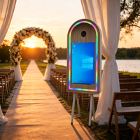 Photomaton de style célébrité internet avec un miroir de 65 pouces et un écran de 32 pouces, adapté aux mariages, aux fêtes et aux événements musicaux