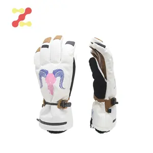 Mens Pu Palm Snowboard Gloves Warm Snowmobile Snow Ski Gloves