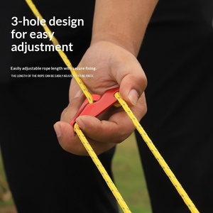 Grande Fibbia Triangolare in Lega di Alluminio per Tende da Esterno, Corda Antivento, Pezzo Antiscivolo, Fibbia di Regolazione con Cordoncino per Tende - Product Image 1