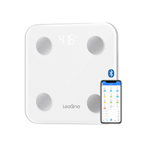 Báscula Digital de Grasa Corporal Leaone con Capacidad de 180 kg para Uso en Baño con Seguimiento del Índice de Salud