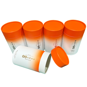 Tubo de papel compostable de calidad alimentaria, cilindro de papel reciclado para envasado de regalos de té gourmet, frutos secos, galletas y chocolate. - Product Image 2