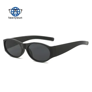 Teenyoun 2024 Cross-Border semplici ovali da uomo occhiali da sole da donna Casual rotondo prezzo di fabbrica fornitore di occhiali da sole all'ingrosso
