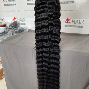 Cabello Brasileño de 32-40 Pulgadas de Largo, Ondulado Profundo, para Peluca, 150% de Densidad, Sin Enredos, Personalizable - Product Image 4