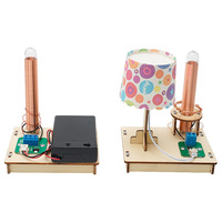 Juguetes de Transmisión de Energía Inalámbrica para Niños, Kit de Modelo de Madera, Experimento Físico, Juguetes Educativos Divertidos STEM
