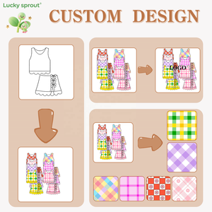 Set Yoga per Ragazze Senza Maniche con Dettaglio Fiocco, Pantaloncini Incorporati, Stile Casual Personalizzabile, Nuovo Design UPF 50+ - Product Image 2