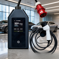 Nueva Estación de Carga para Vehículos Eléctricos, 3.5/7kW Tipo 2, Clasificación IP54, Cable de 5m, Conexión y Carga para Flotas, Jinghu TA-AC-B2-B