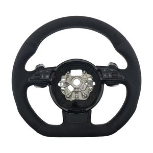 Produits phares Volant de direction en cuir perforé Alcantara pour Audi A4 A4L A5 A6 A7 B8 Volant de direction de voiture - Product Image 1