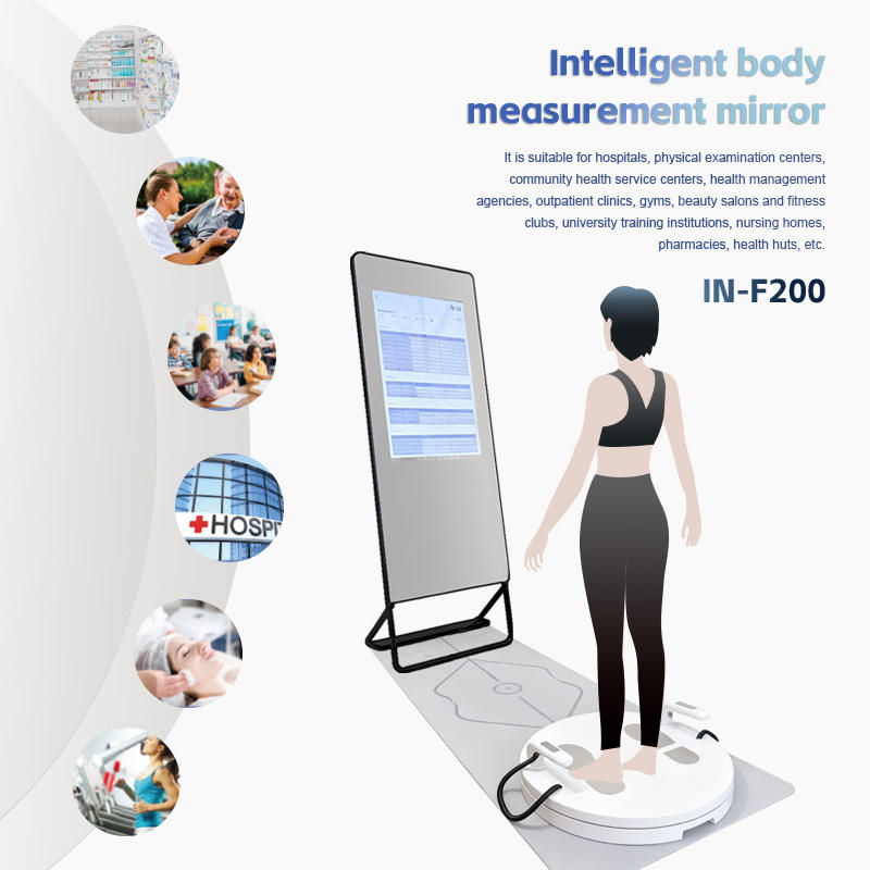 Health Bioimpedance Scale Blood Analysis System BMR Fat Muscle Body ...