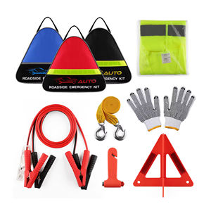 사용자 정의 BSoft 길가 자동 비상 도구 자동차 안전 키트 세트 자동차 용 삼각형 가방 - Product Image 1