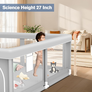 Parc Bébé Vente Directe Usine avec Tapis, Très Grand Parc avec Sac de Rangement Adapté à une Utilisation Intérieure et Extérieure - Product Image 3