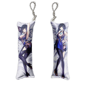 Mini <span class=keywords><strong>porte</strong></span>-clés oreiller en peluche personnalisé <span class=keywords><strong>Genshin</strong></span> Impact petit Anime mignon confortable Mini Dakimakura <span class=keywords><strong>porte</strong></span>-clés pour cadeaux - Product Image 4