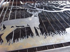 Portail à double battant à motif cheval, vache, cerf, portail d'allée, vente chaude, en fer forgé, en acier galvanisé, clôture de sécurité, revêtement en poudre - Product Image 6