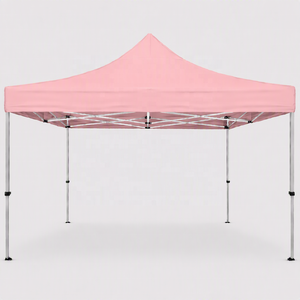 Carpa Plegable de 3 x 3 m (10x10 pies) con Estructura de Acero con Recubrimiento en Polvo, Color Rosa Pálido, PVC 420D Resistente, para Exposiciones al Aire Libre, HESHAN GORDON - Product Image 2