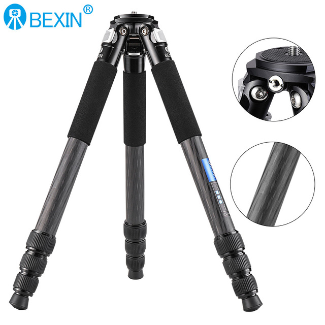 BEXIN New Product Factory Wholesale Adjustable Travel Tripod Professional Tripod Stand Carbon Fiber Tripod for Bird Watching