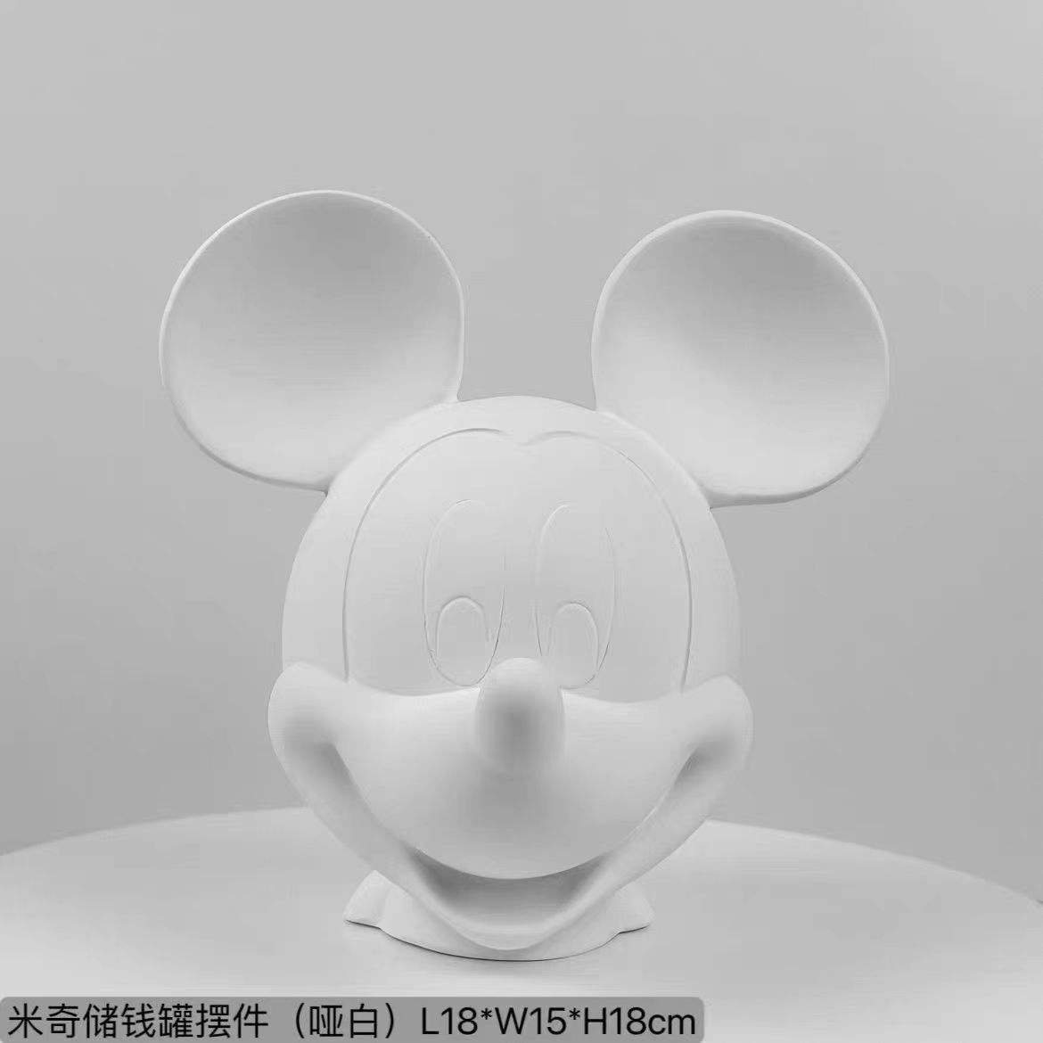 Cabeza de Mickey-blanco mate
